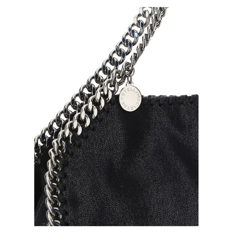 Black Polyester Shoulder Bag
