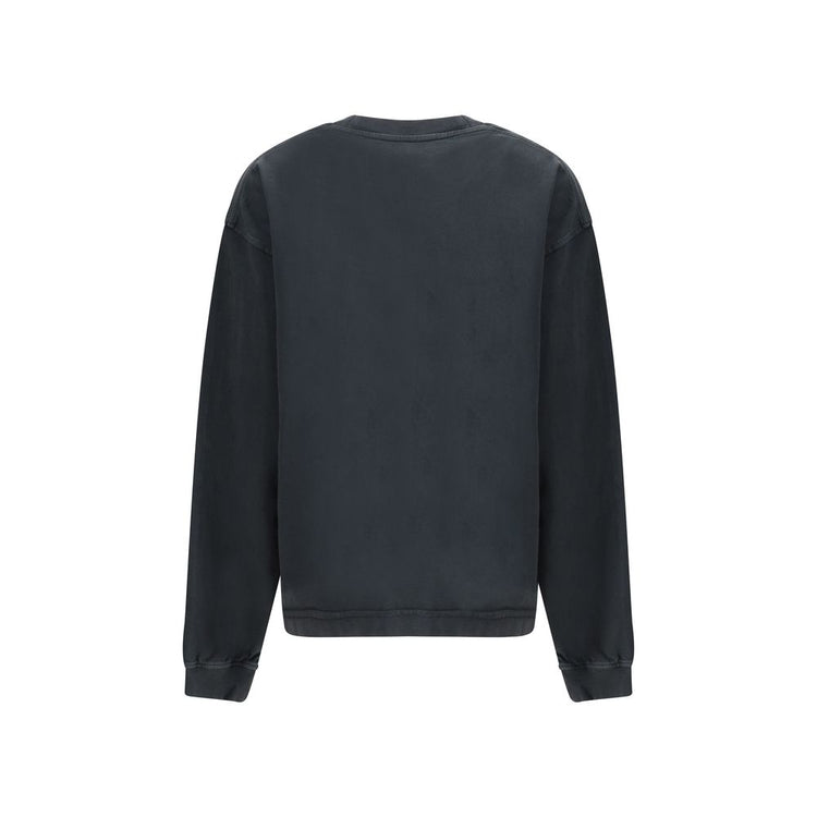 Black Cotton Sweatshirt