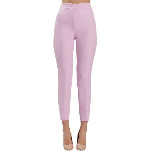 Purple Polyester Pants