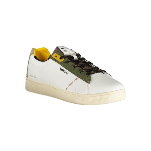 White Polyester Men Sneaker