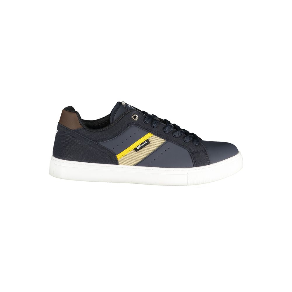 Blue Polyester Men Sneaker