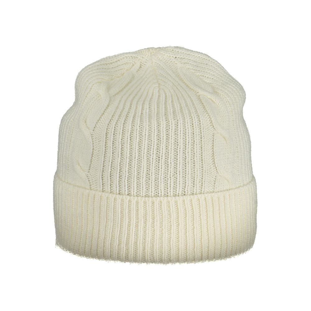 White Polyamide Women Cap